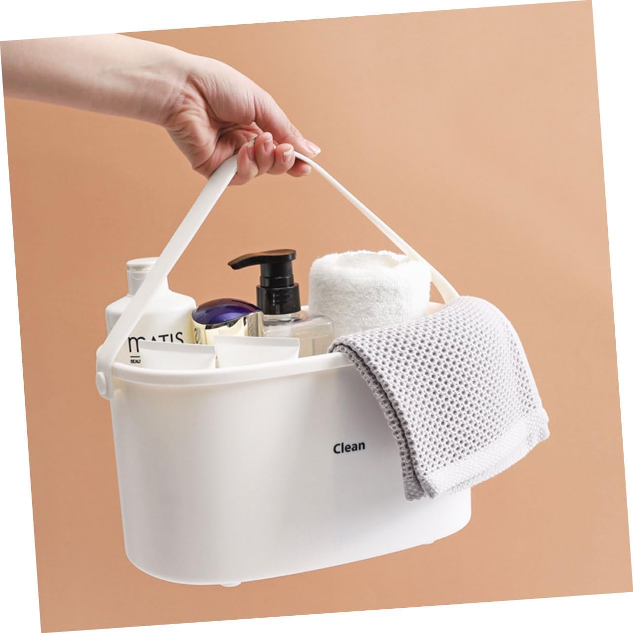 Wakauto Portable Shower Basket with Drain Design