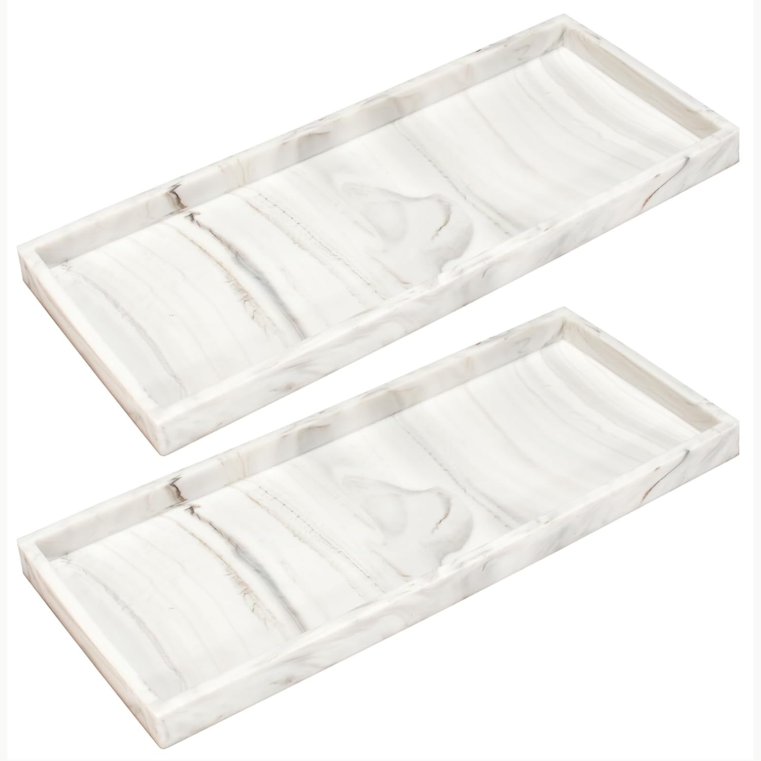 DNC Silicone Vanity Tray Set - 2PC 118 Counter Organizer