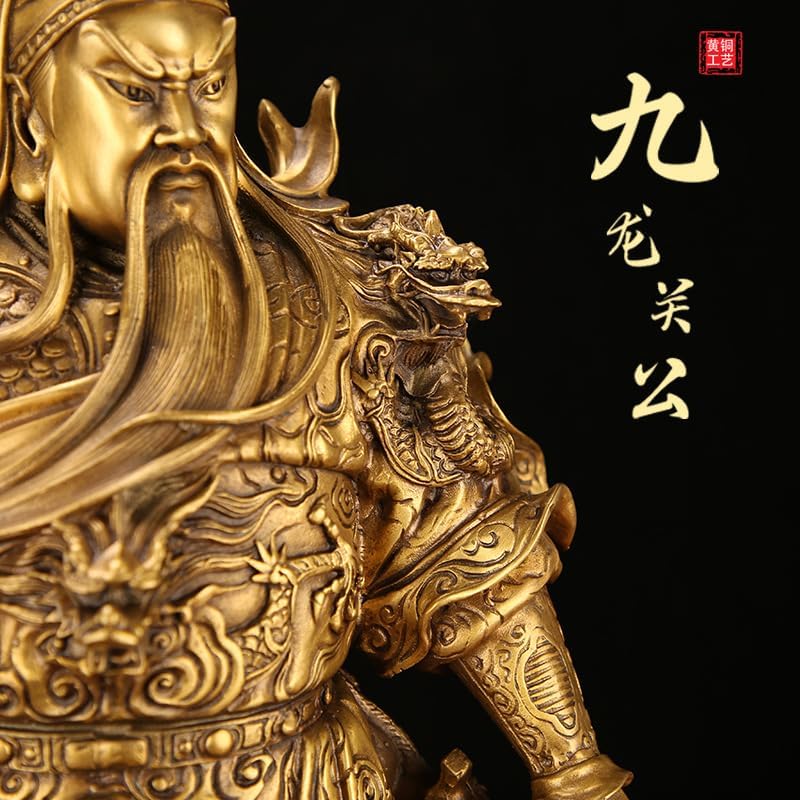 Usoway Pure Brass Wealth God Statue 9776608777590