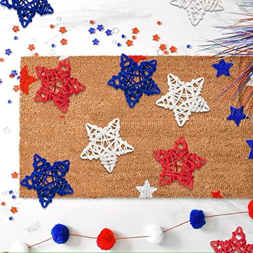GuassLee 4th of July Decorative Balls 18pcs Red White Blue
