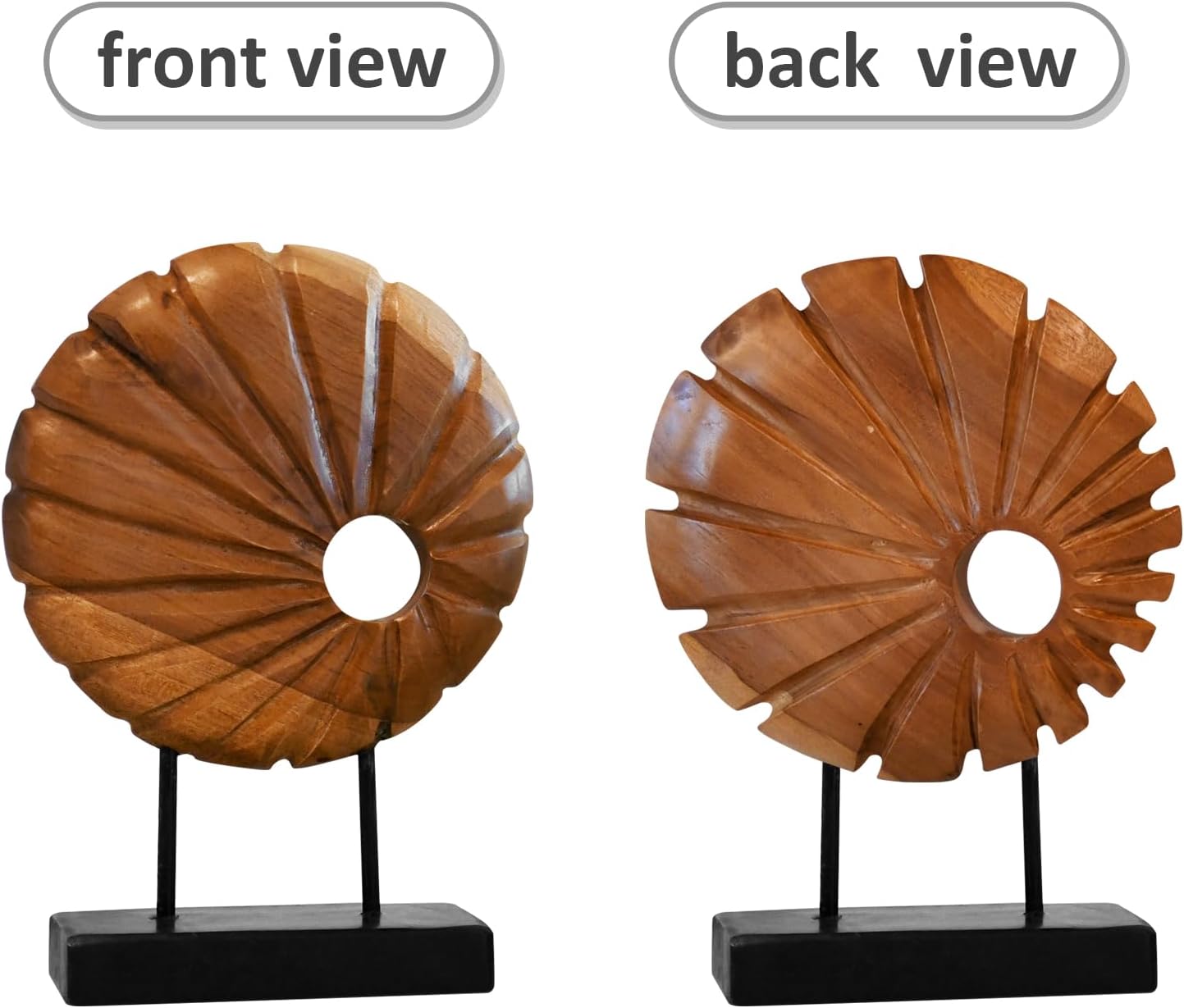 Teak Sculpture Home Dcor with Base 138x98x35
