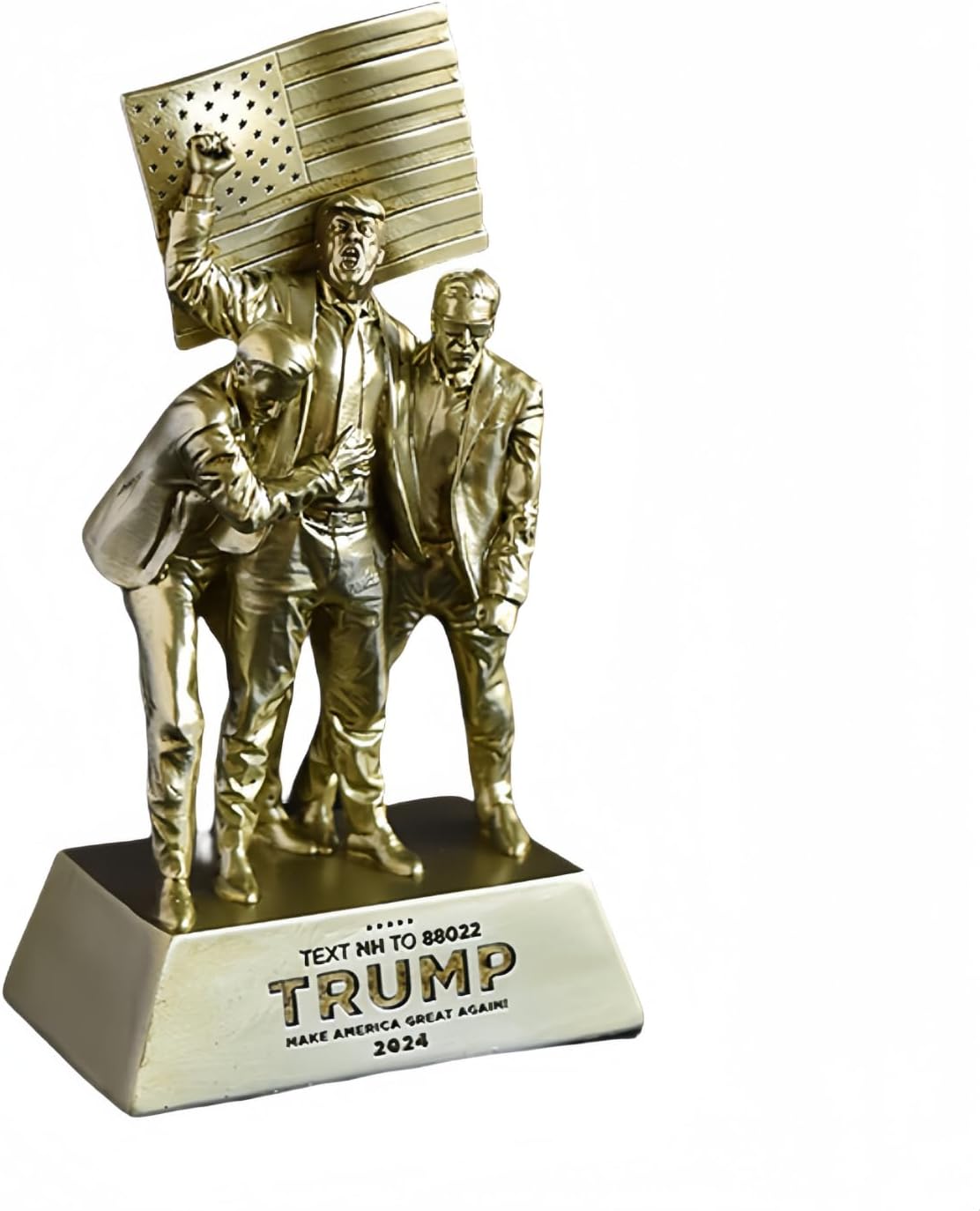 Gold Trump Statue - Fight Fight Pose Home Office Decor