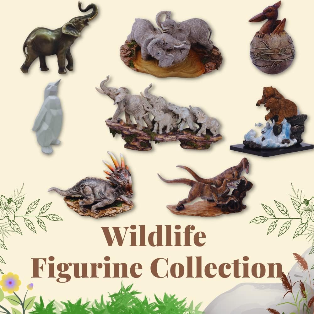 Comfy Hour Cute Elephant Friends 16 Wildlife Figurine Statue