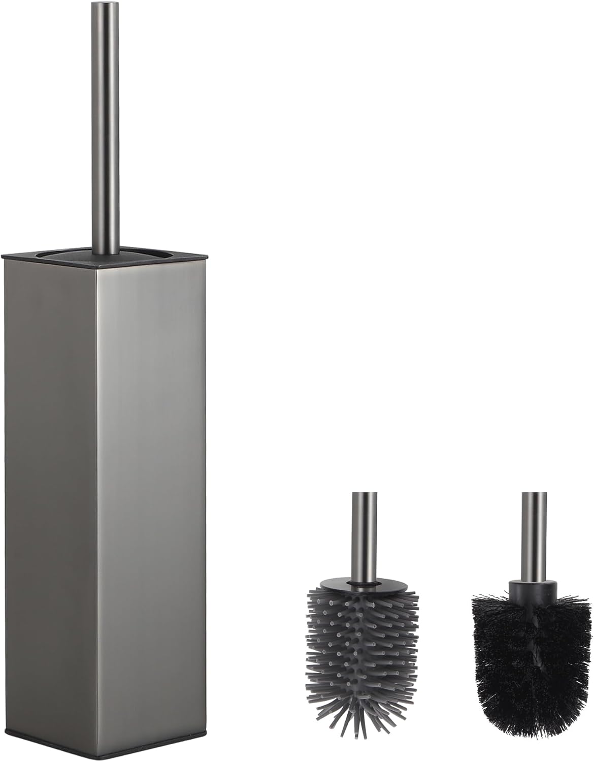BVL Toilet Brush and Holder Set Gun Gray 1