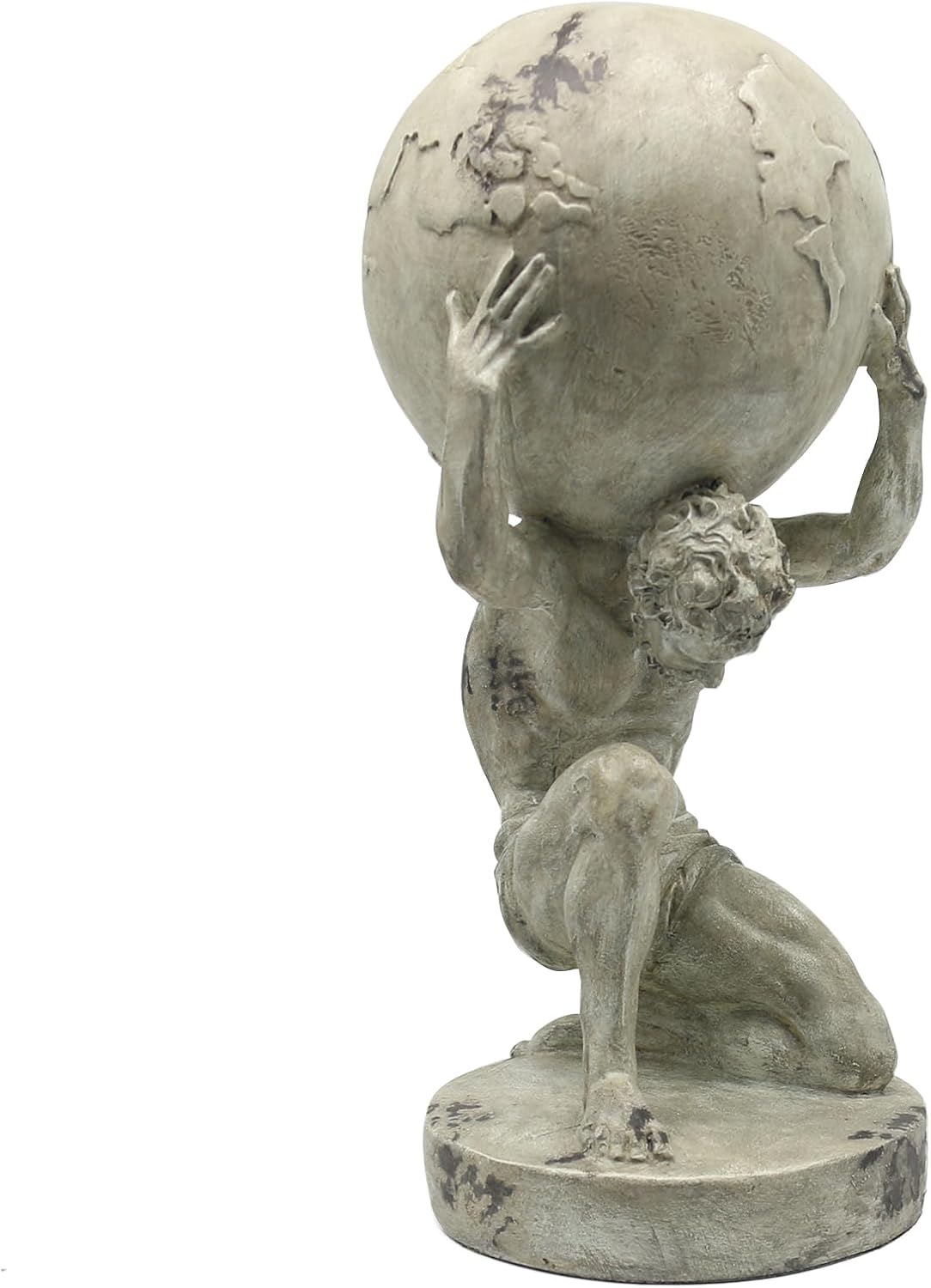 Lukitas Atlas Holding Earth Statue Resin 115 Inches
