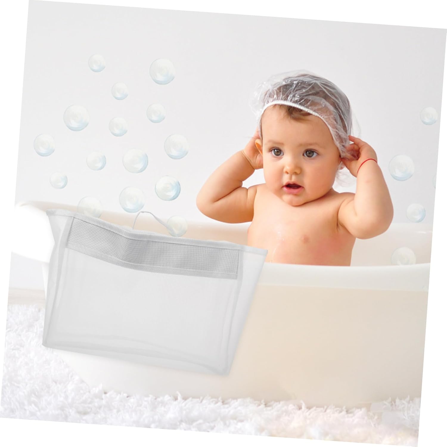 Mobestech Hanging Bath Toy Net for Quick Dry Storage 1