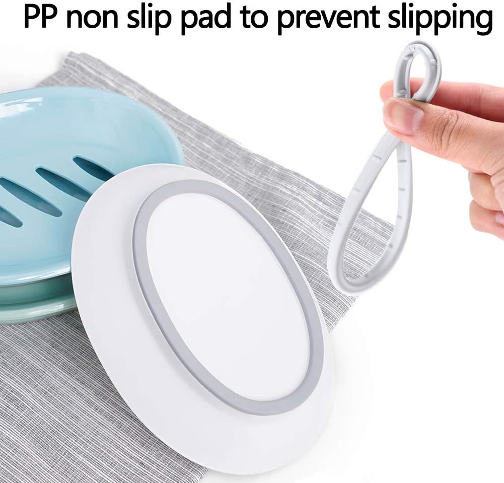 WYOK 2-Pack Soap Dish with Drain and Dry Design