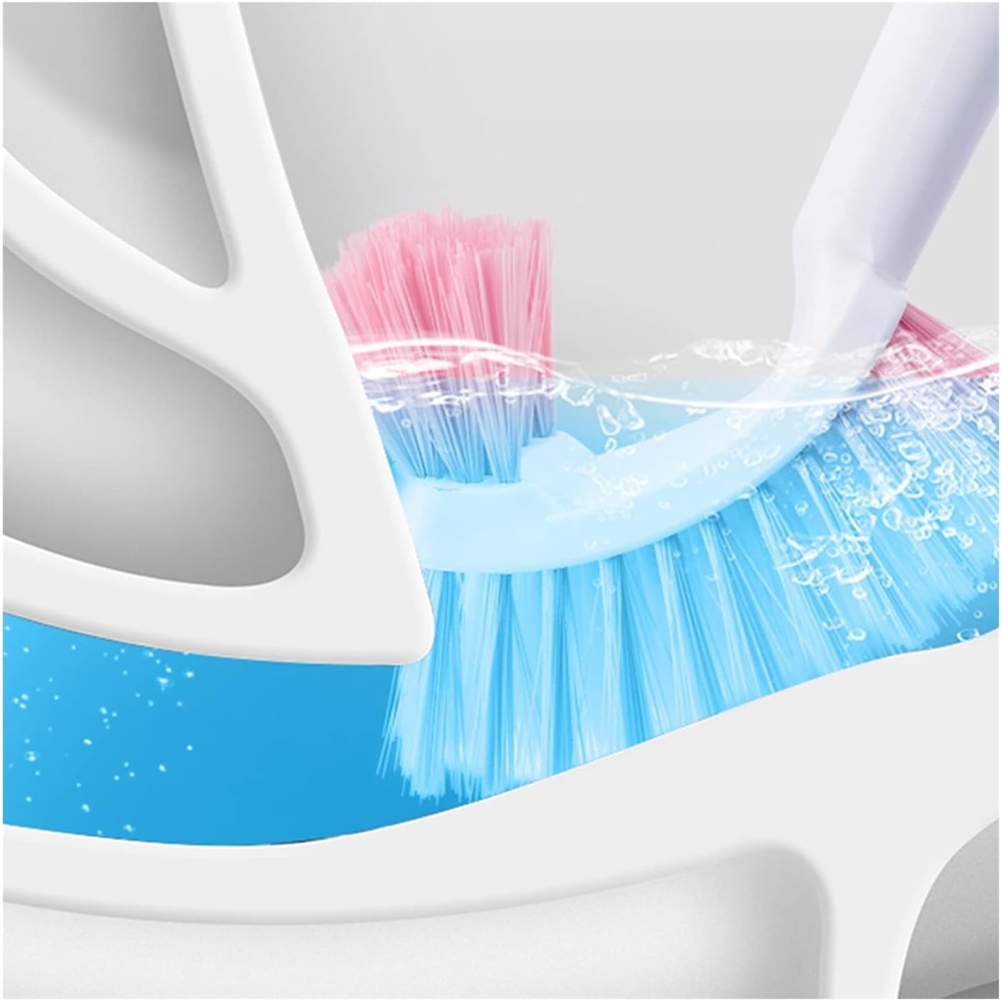 Stylish Toilet Brush with Holder and Hanging Design
