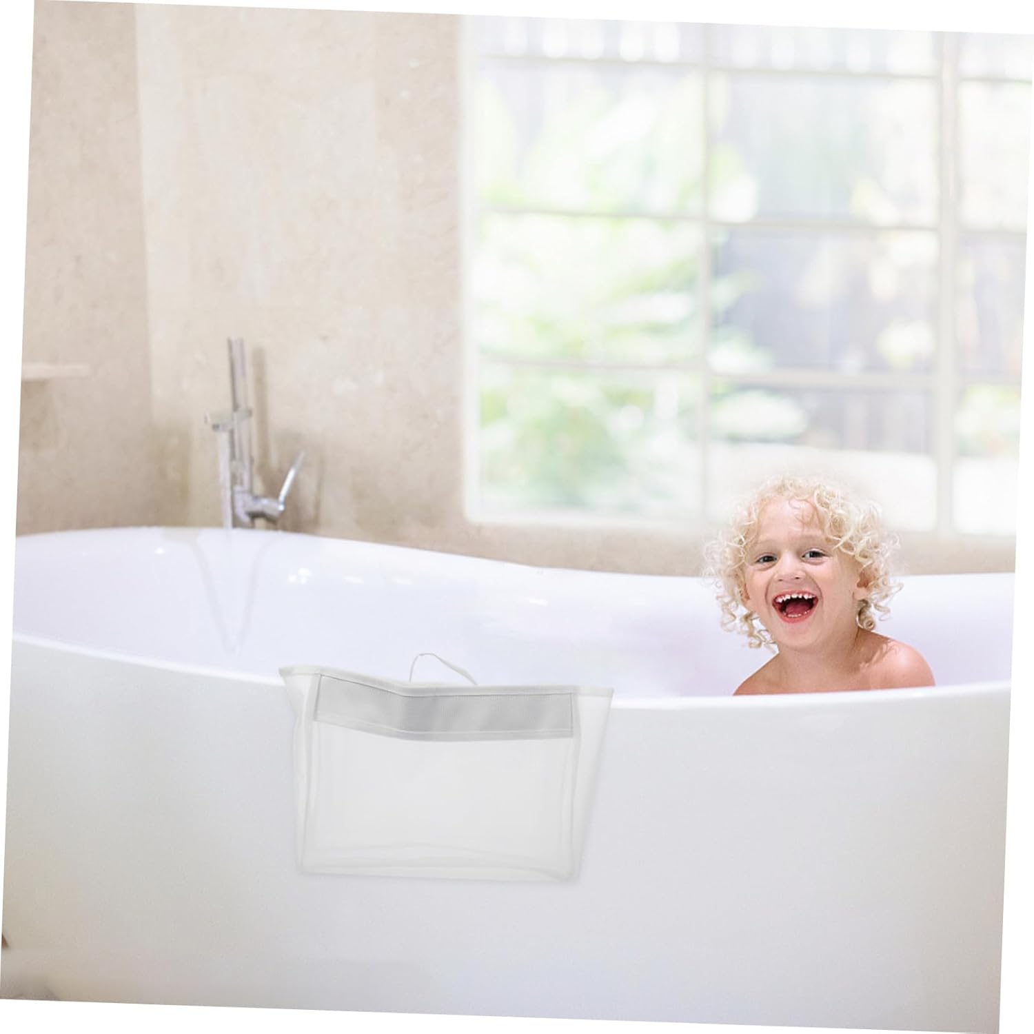 Mobestech Hanging Bath Toy Net for Quick Dry Storage 1