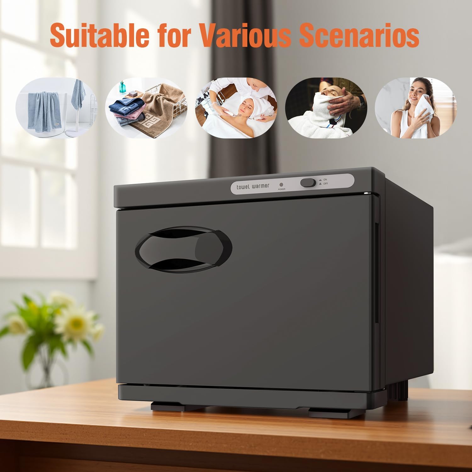 Utenzi Towel Warmer Cabinet 8L Hot Towel Heater for Spa and Salon