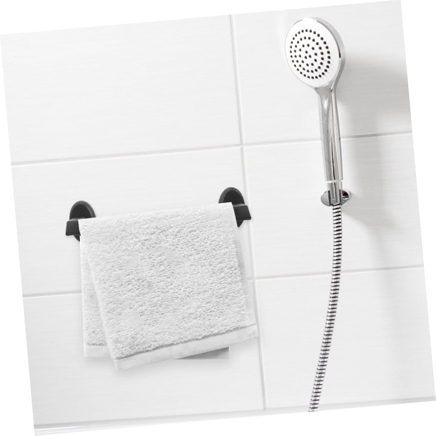 Hemobllo Wall Mounted Towel Rack Slipper Holder Organizer