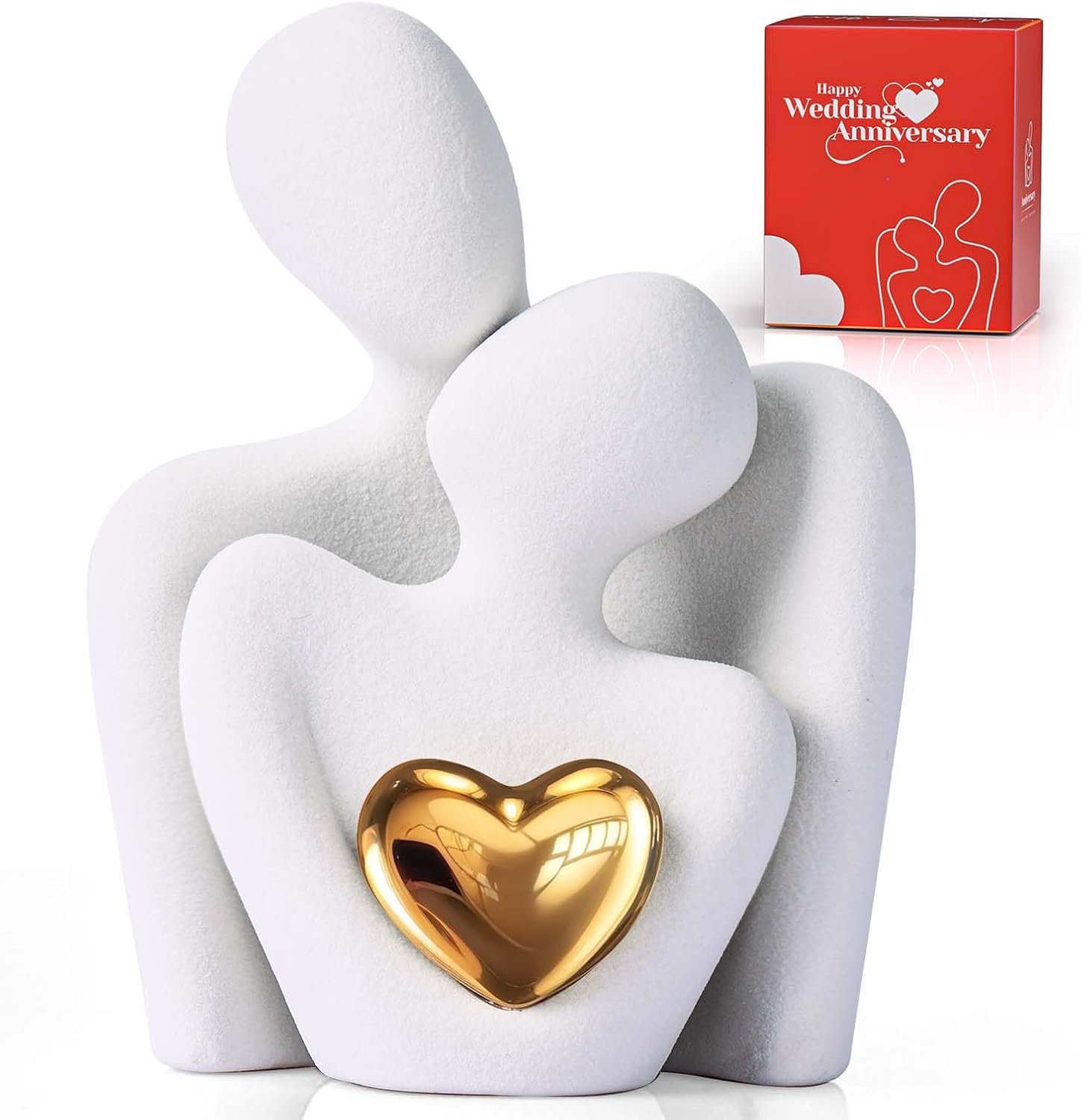 XMGZQ Mini Hugging Couple Statue for Home Decor 1