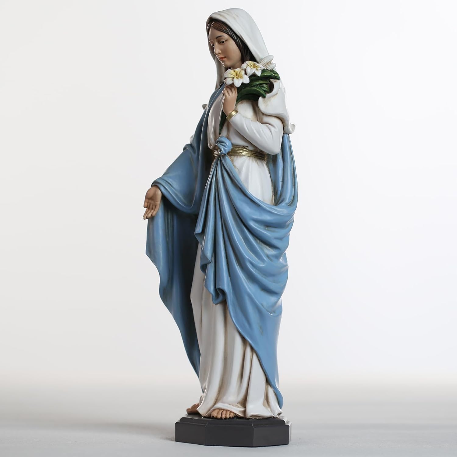 Grace4Joy 10 Inch Hand Painted Mary Statue