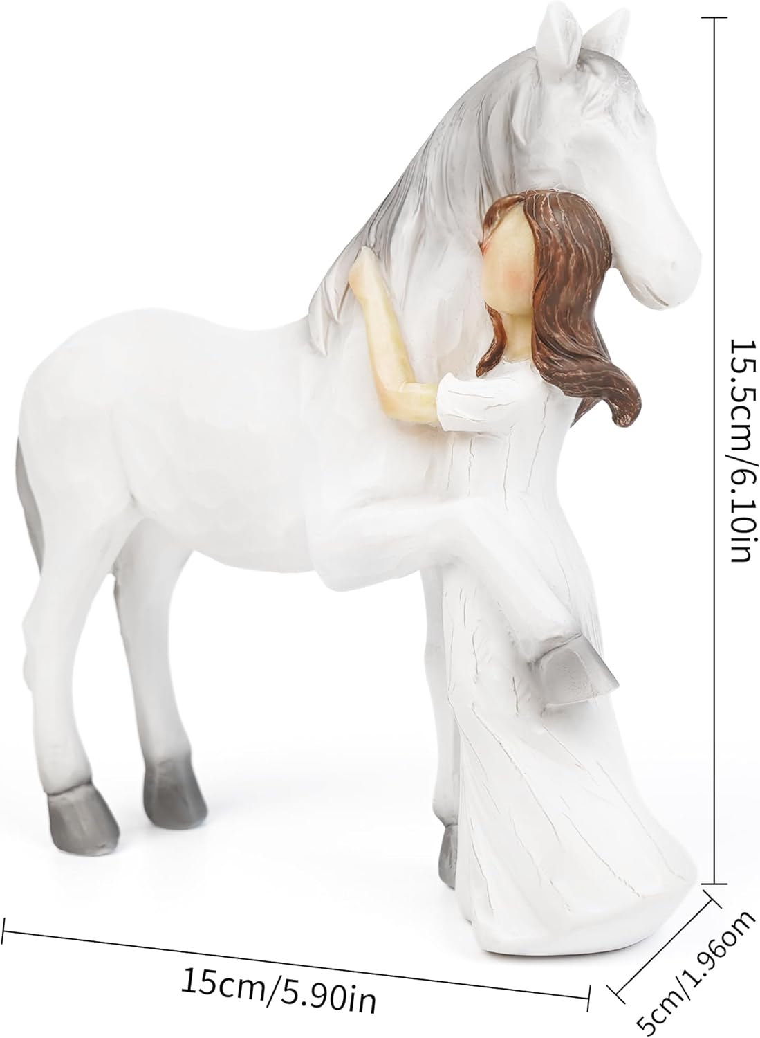DASKALL Horse Figurine for Women and Girls Home Decor Sculpture