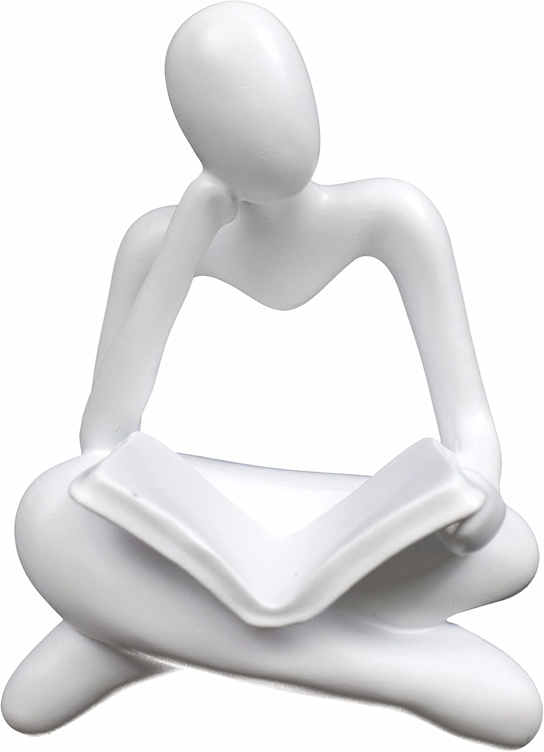 Modern White Thinker Statue Abstract Sculpture Home Decor