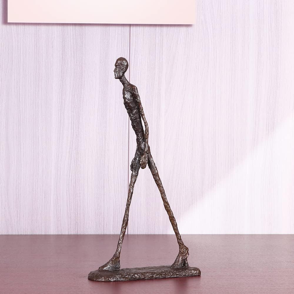 NILEEBUKER Bronze Giacometti Walking Man Statue 10 Inch Home Decor