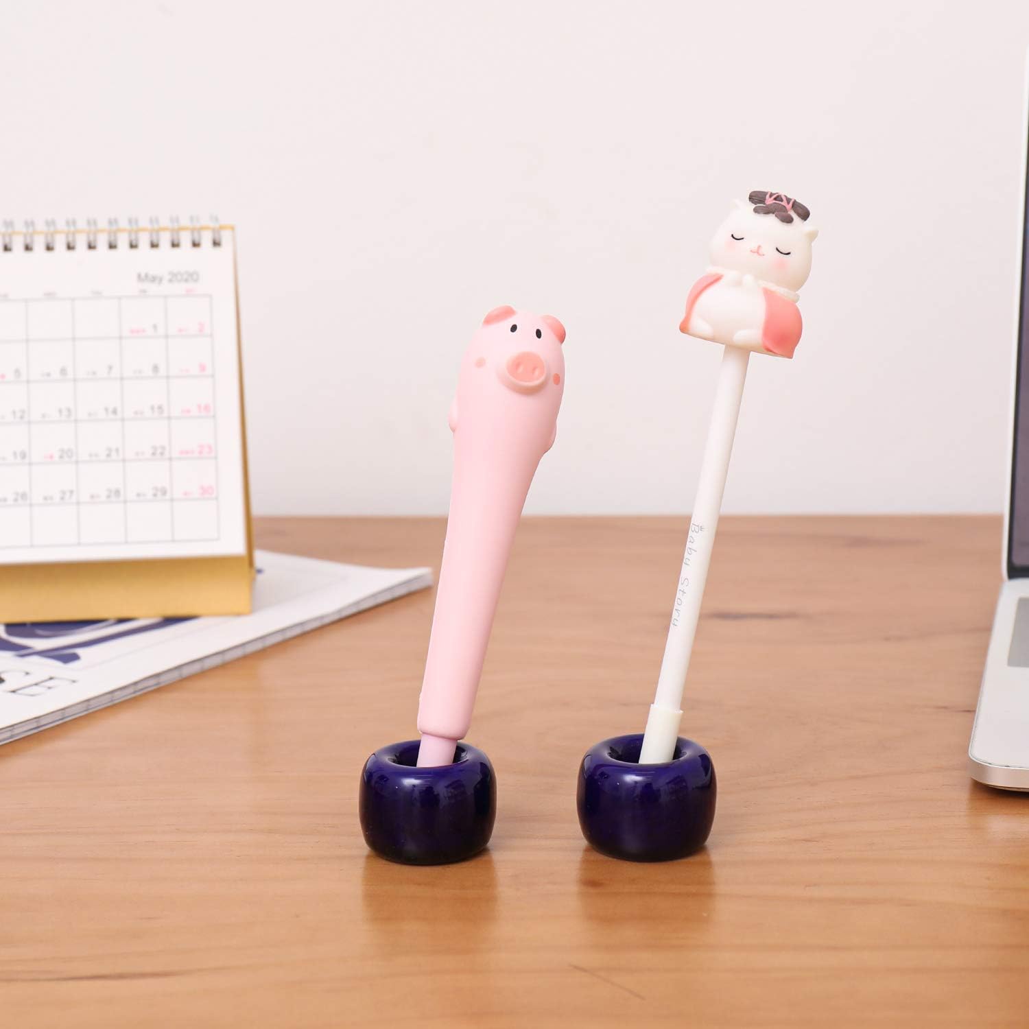 Airmoon Mini Ceramics Toothbrush Holder Pack of 2