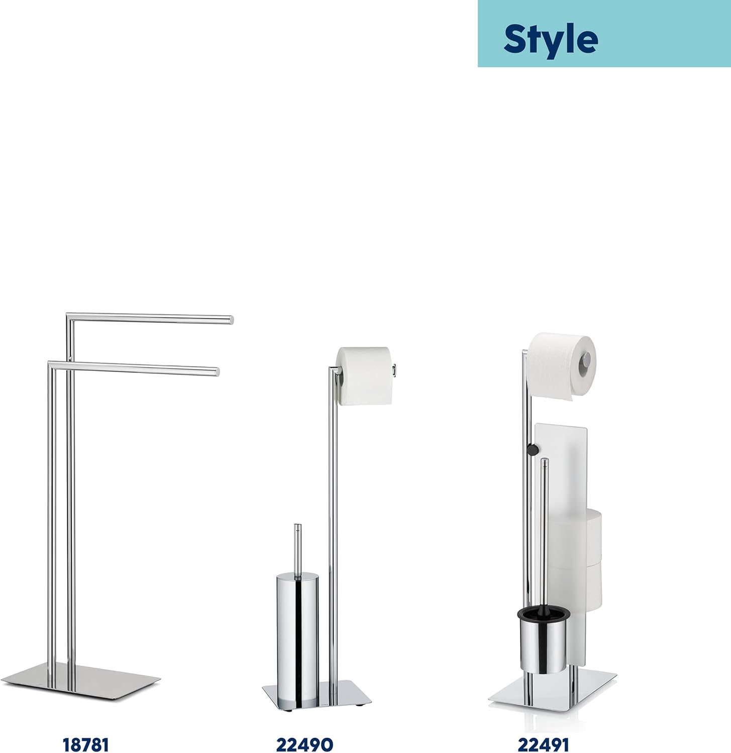 Kela Style 22494 Toilet Brush and Holder