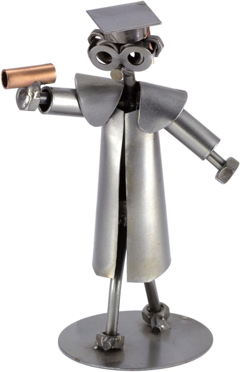 German Made Graduate Sculpture Nuts Bolts Ornament
