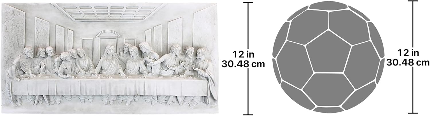 Design Toscano Last Supper Wall Sculpture 23 x 12