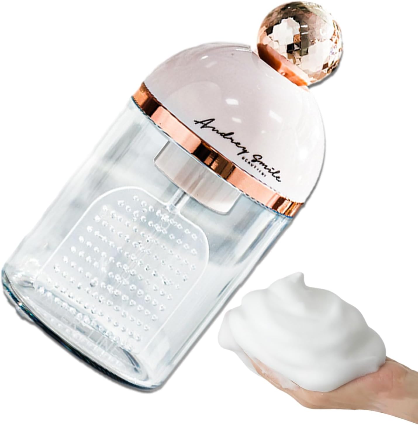 Touchless Dish Soap Dispenser with LED Light and Foaming Feature Pink