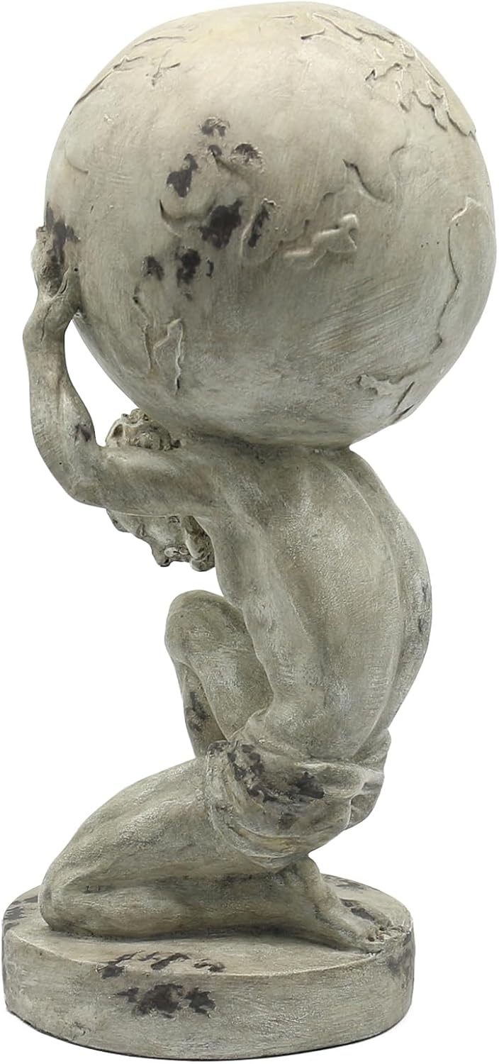 Lukitas Atlas Holding Earth Statue Resin 115 Inches