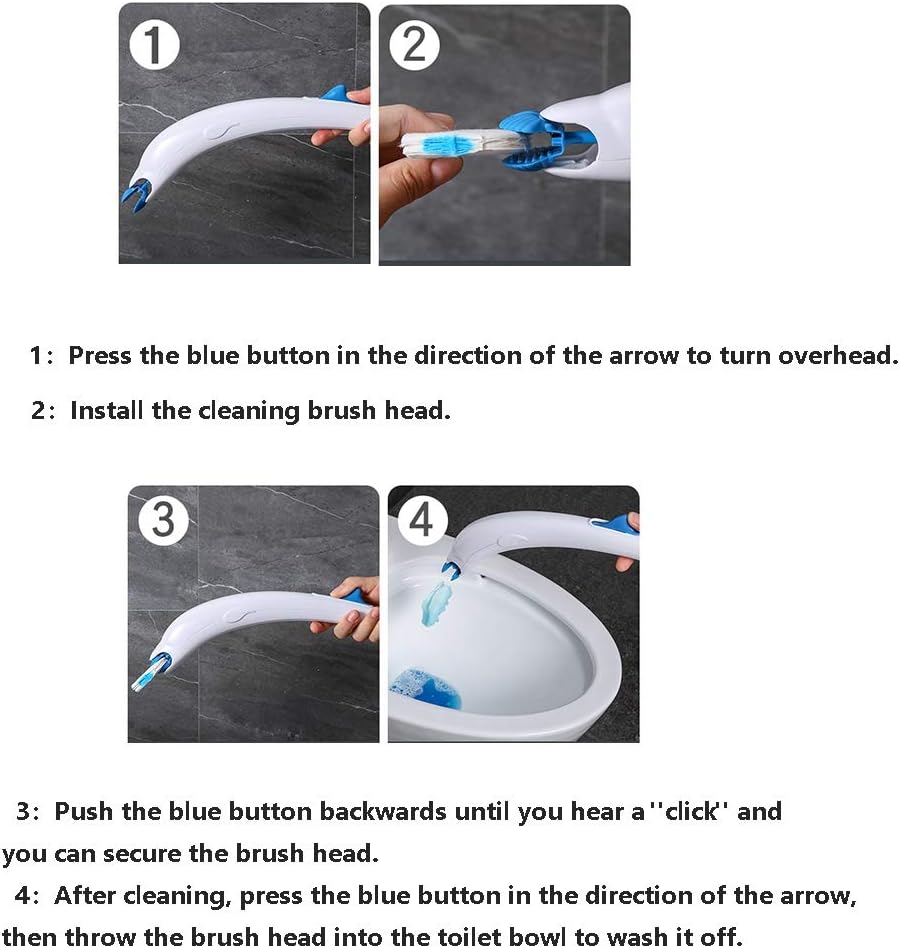 Toilet Brush and Holder Wall-Mounted Set