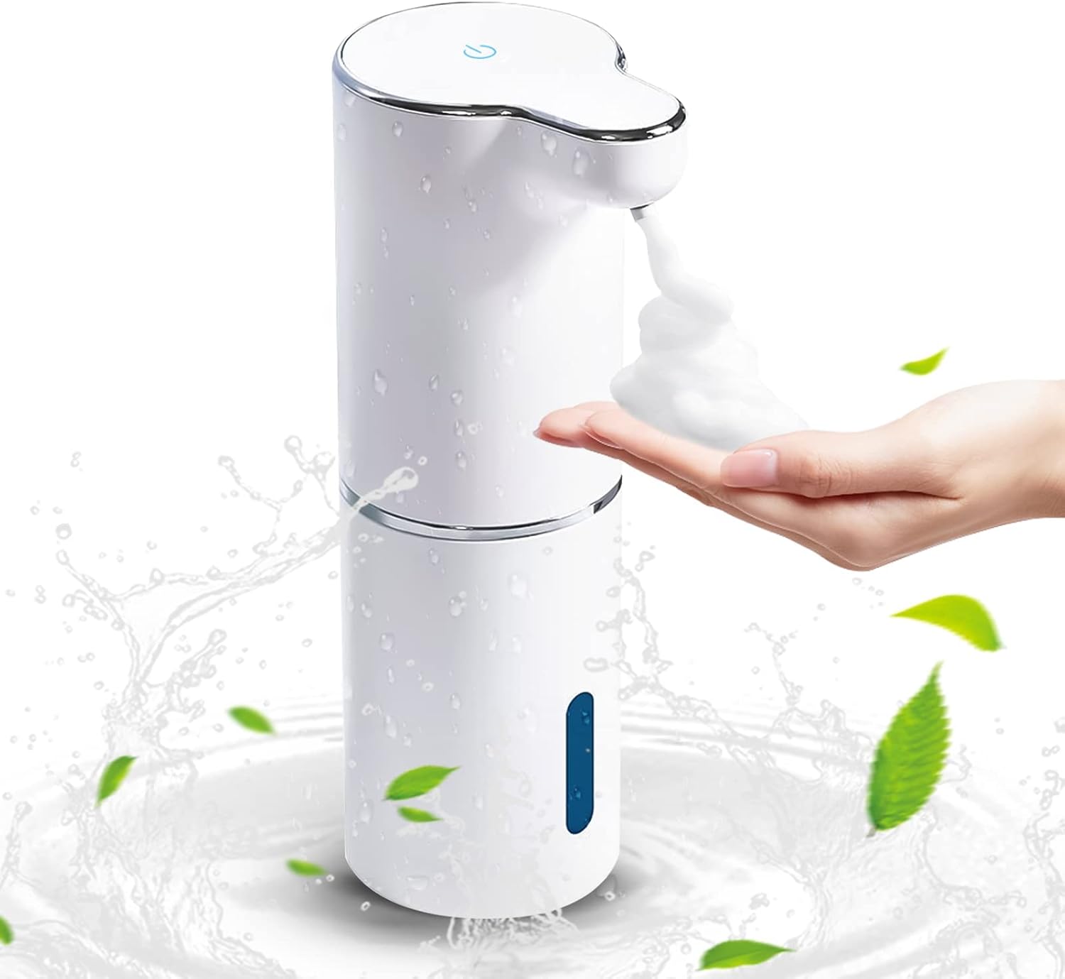 Touchless Foaming Soap Dispenser with Rechargeable USB Wall Mount White
