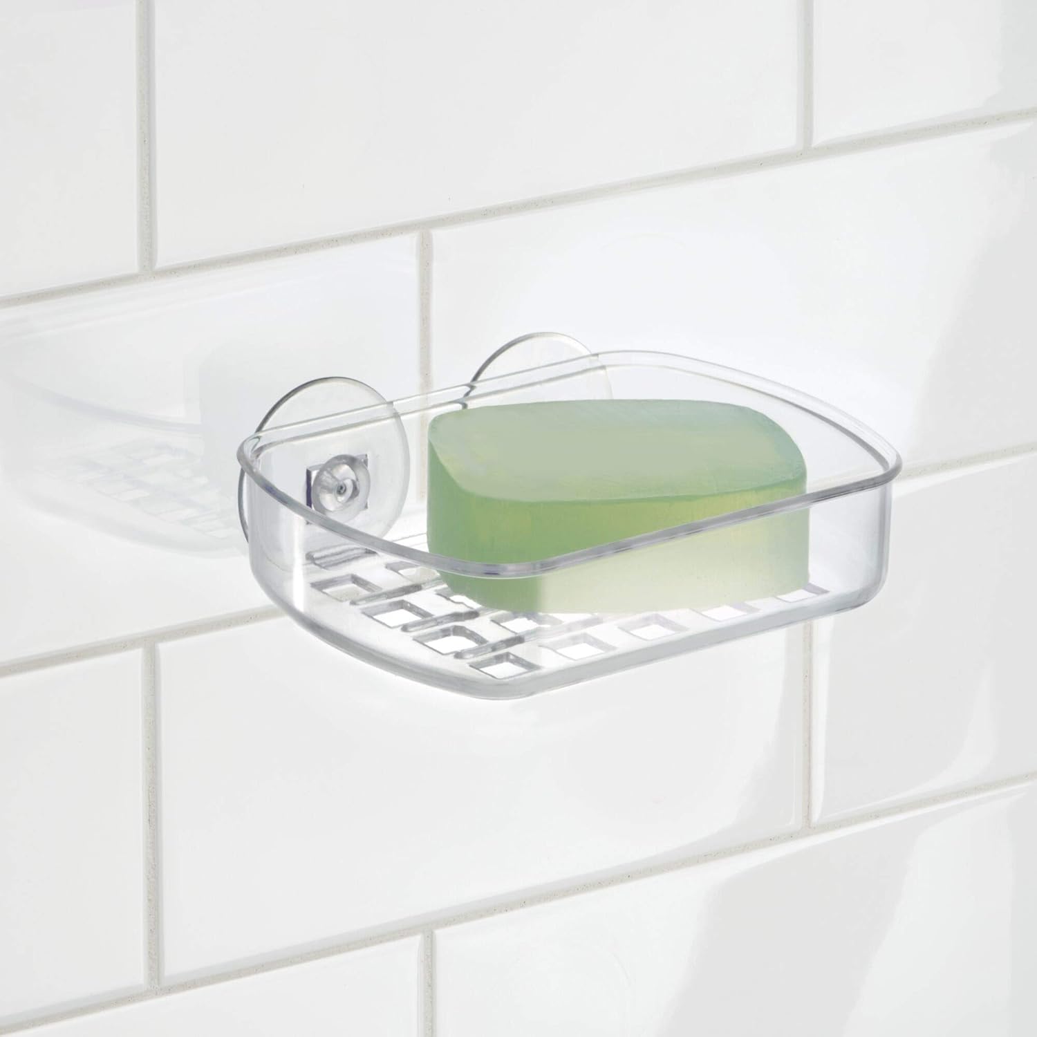 InterDesign BPA-Free Suction Soap Dish - 525 x 4 x 2
