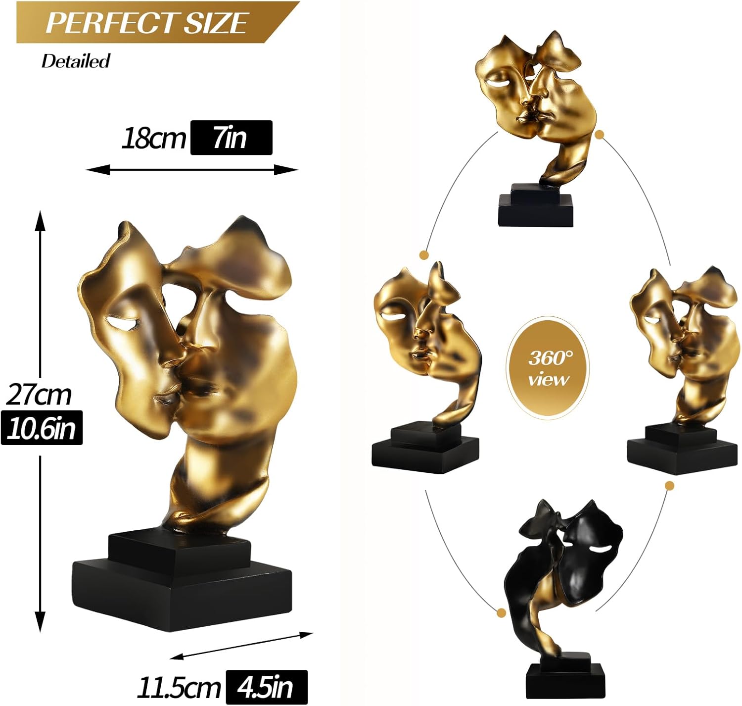 Magicsculp 106 Inch Romantic Couple Figurines 1