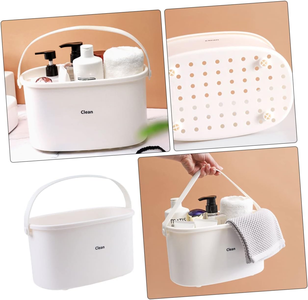 HOLIDYOYO Portable Shower Basket with Handle