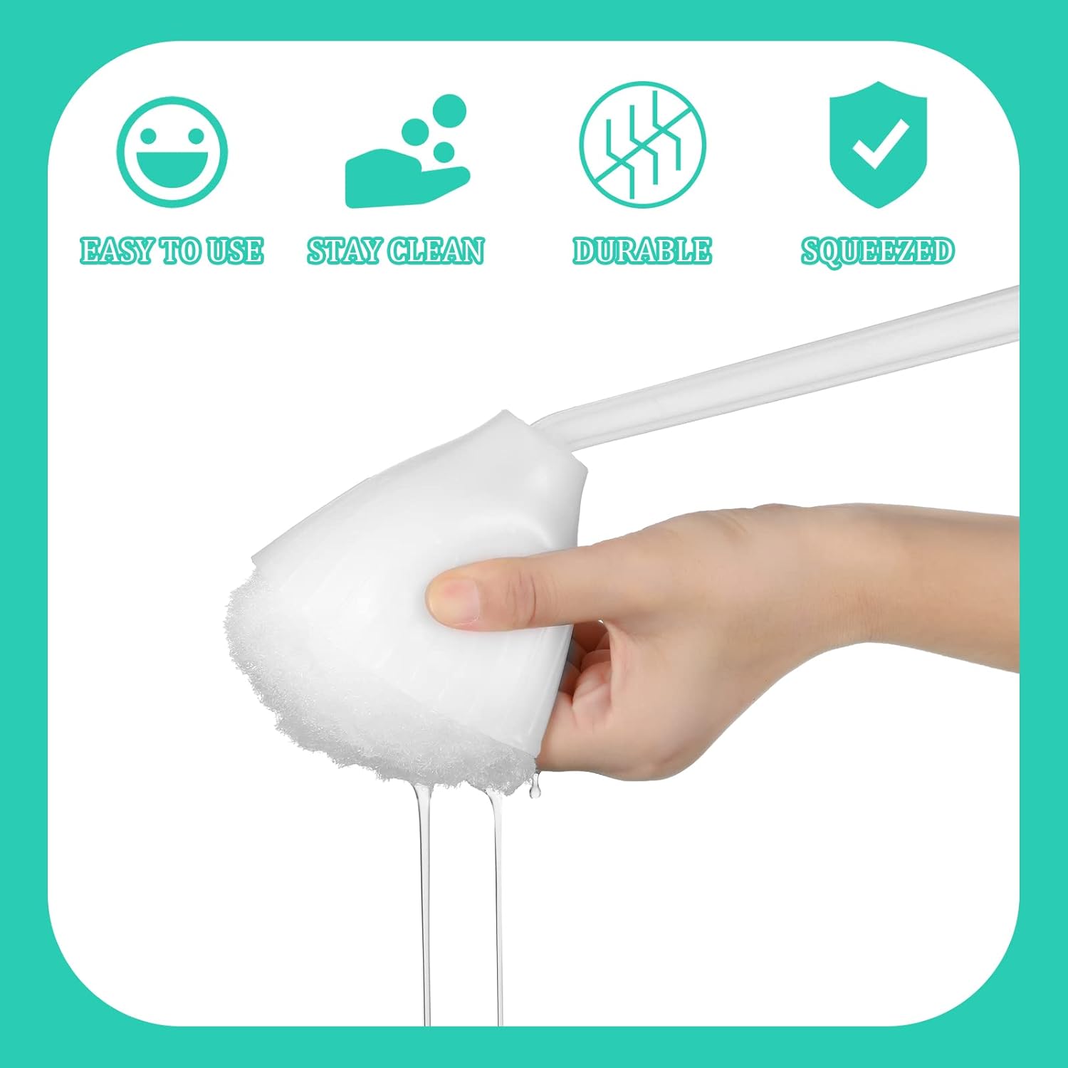 Eaasty 8 Pcs Toilet Bowl Brush with Holder