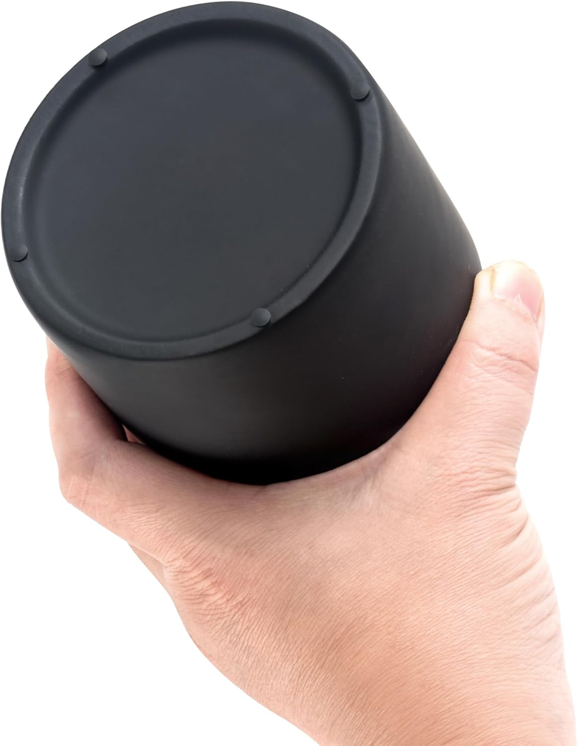 Modern Matte Ceramic Toothbrush Holder Black