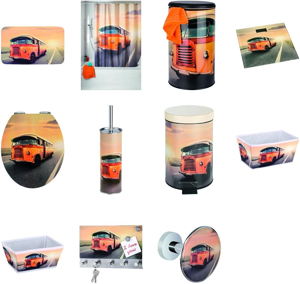 Wenko Toilet Brush Set Vintage Bus Style