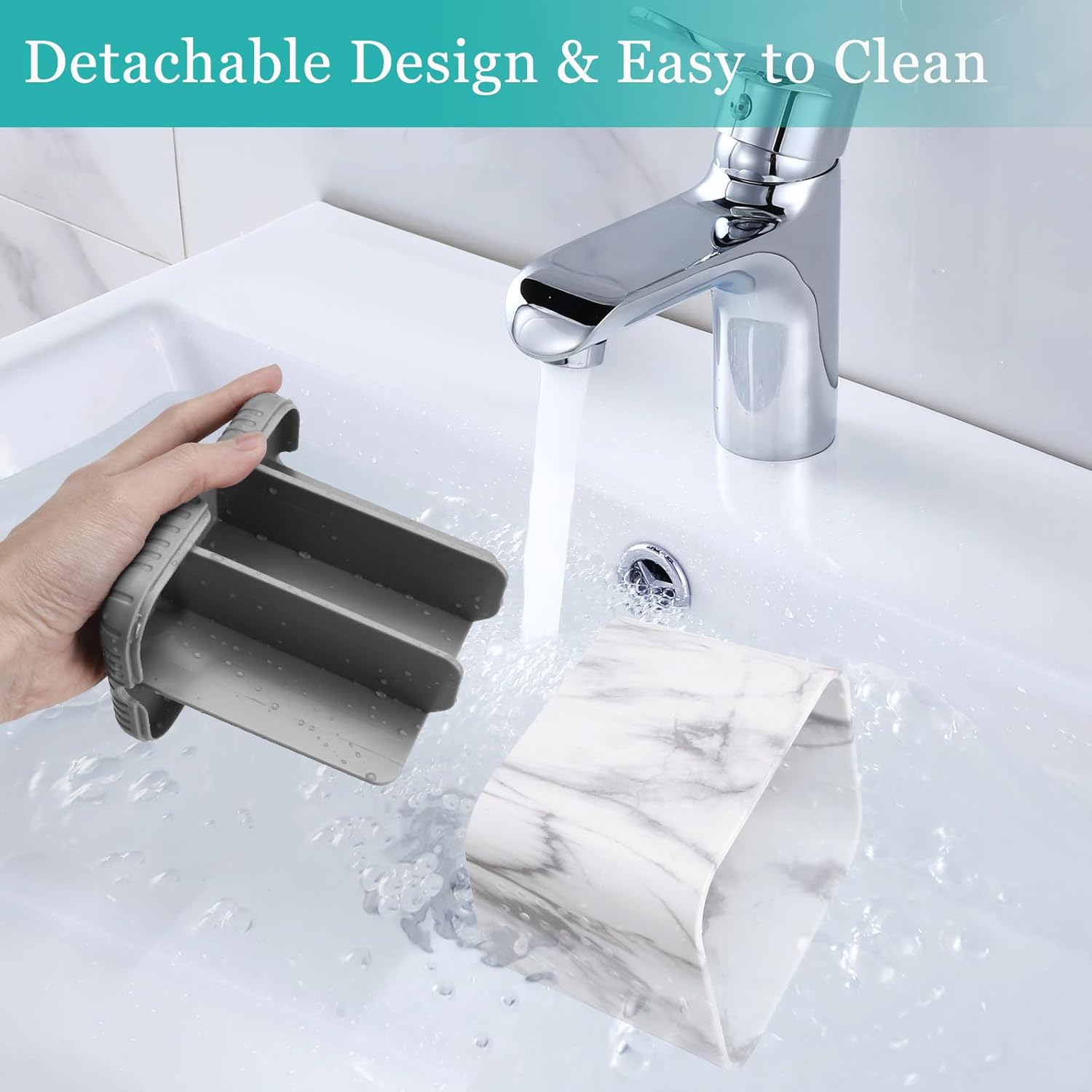 PARKMANI Toothbrush Holder Grey Marble Grain