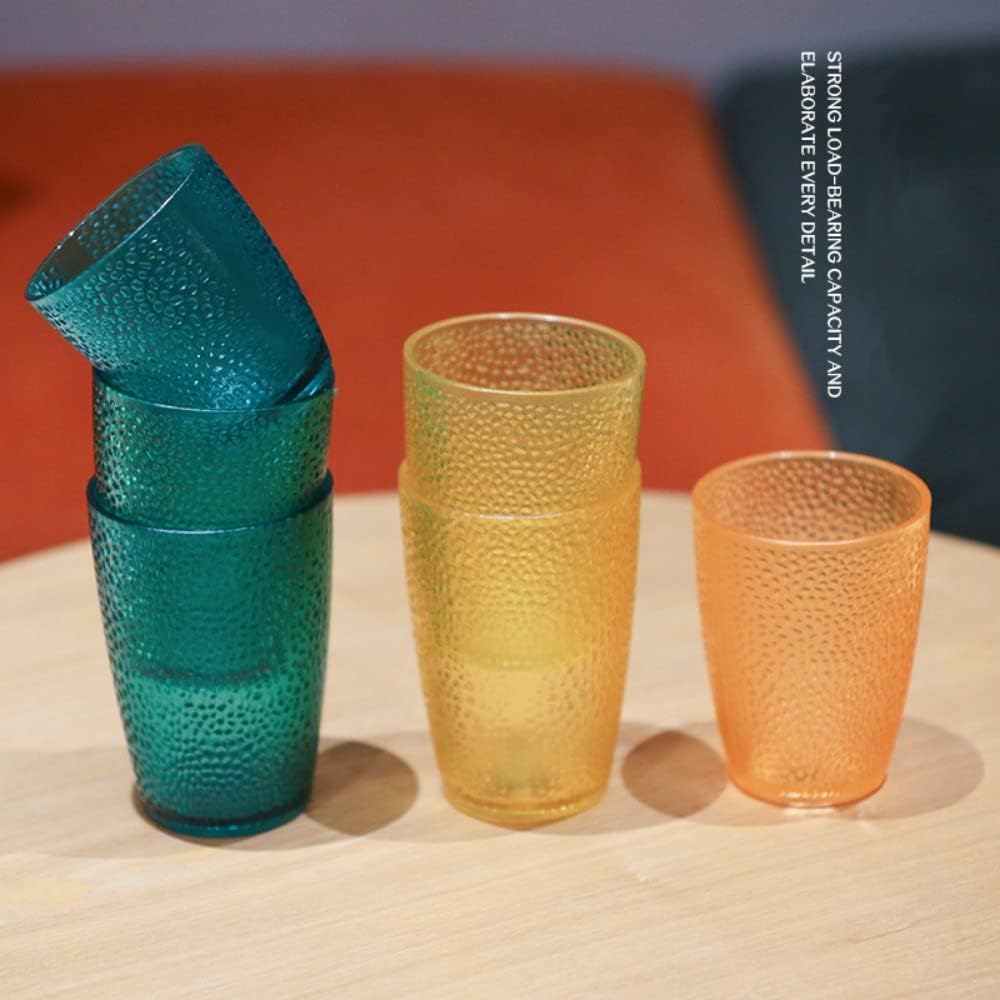 Komost 12oz Plastic Tumblers Set of 2 Reusable Shatterproof