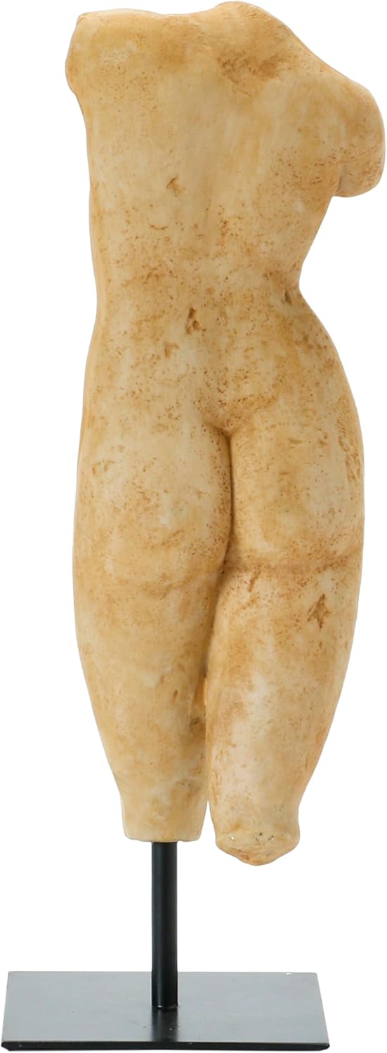 Creative Co-Op Resin Female Figure with Plaster Finish