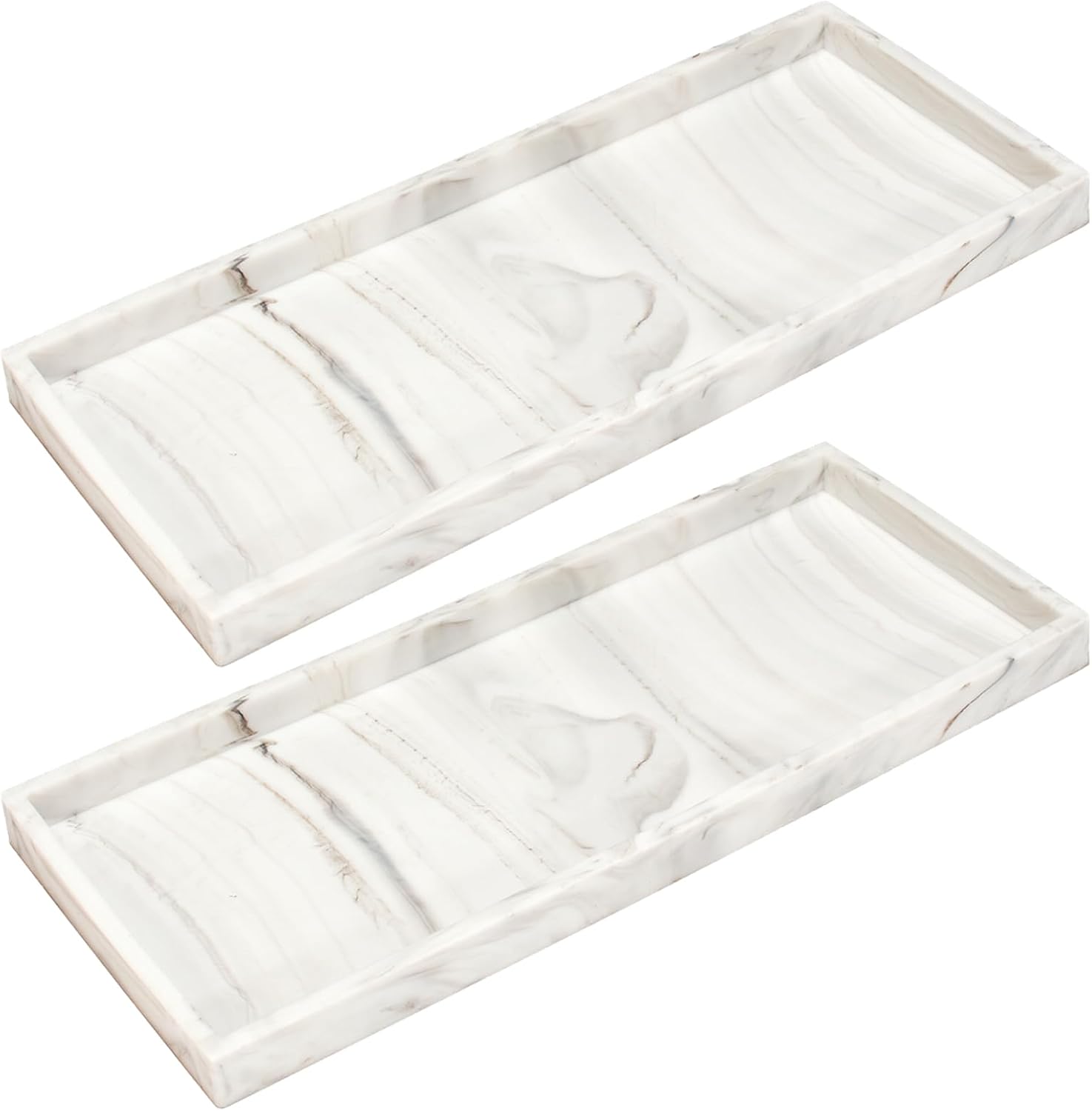 DNC Silicone Vanity Tray Set - 2PC 118 Counter Organizer