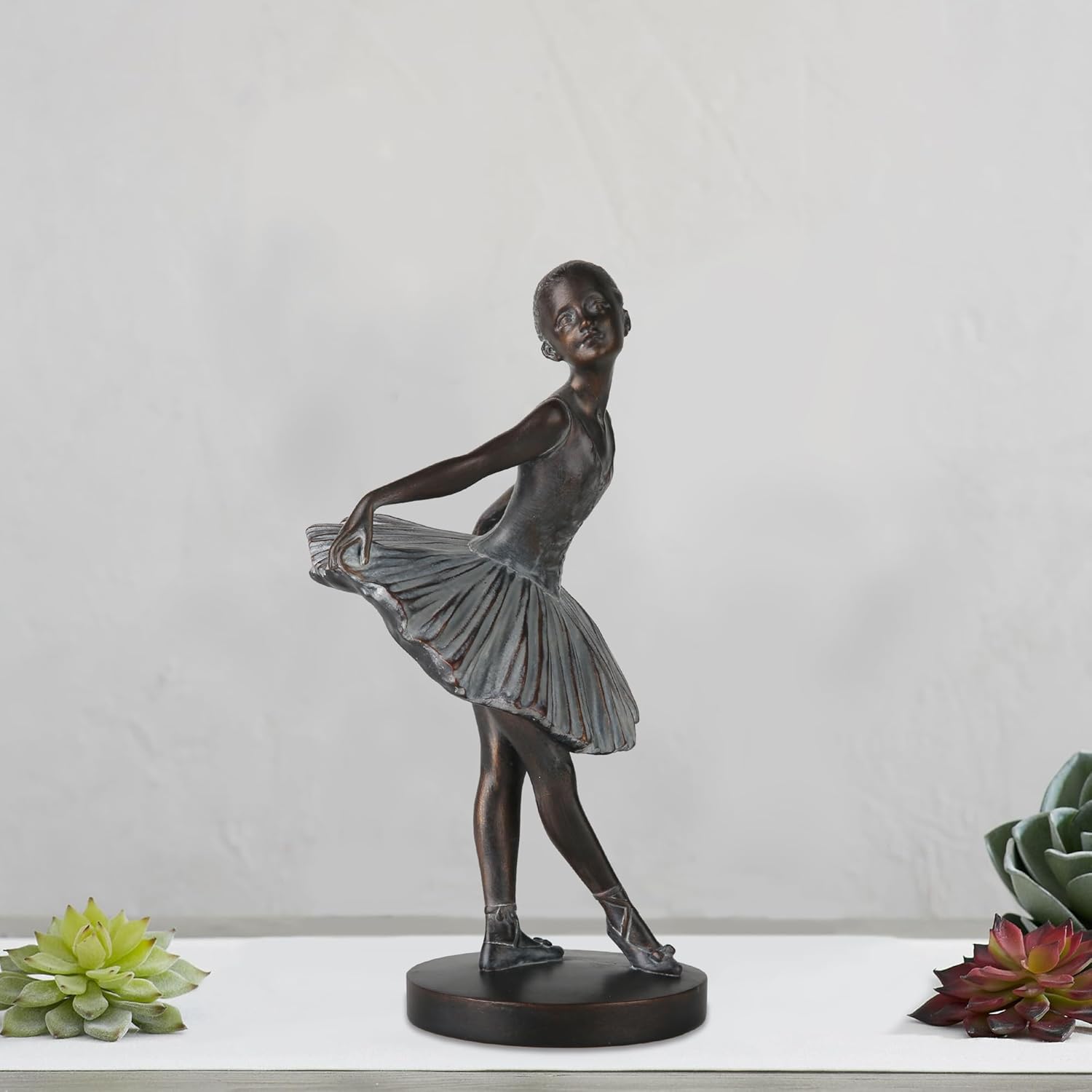 Grace4Joy Ballerina Figurine Resin Bronze Sculpture