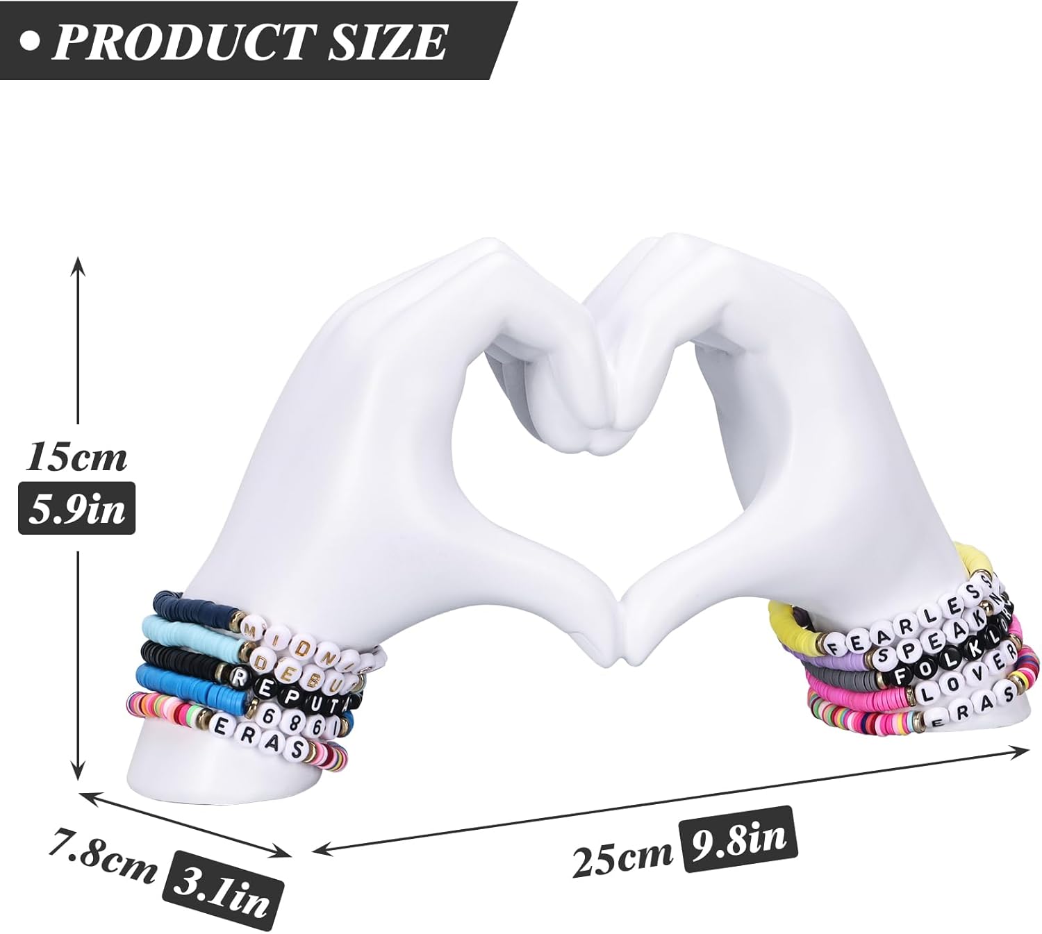 DOVDOV Heart Shape Hand Statue Modern Art Decor