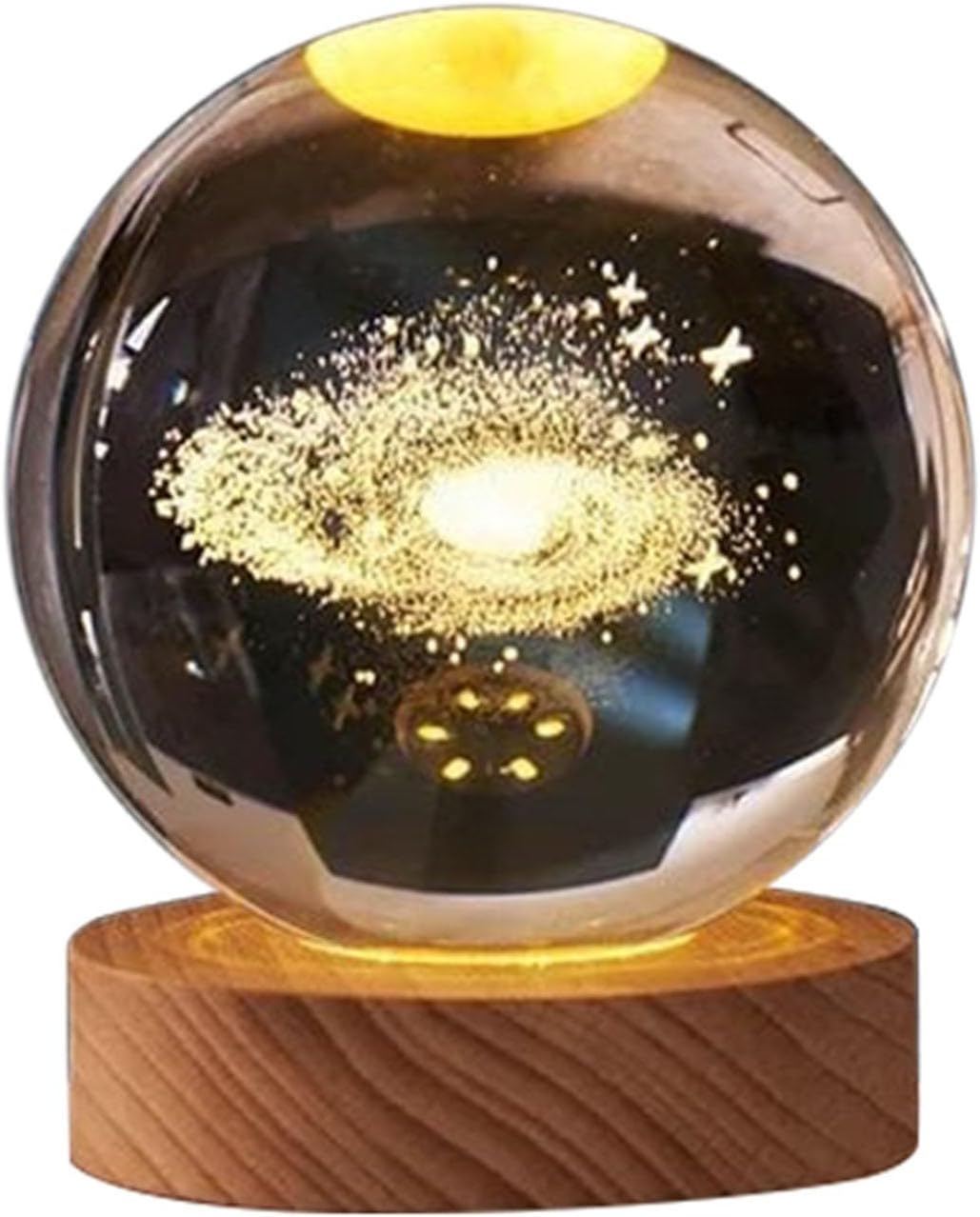 3D Solar System Crystal Ball Sculpture Home Decor 1