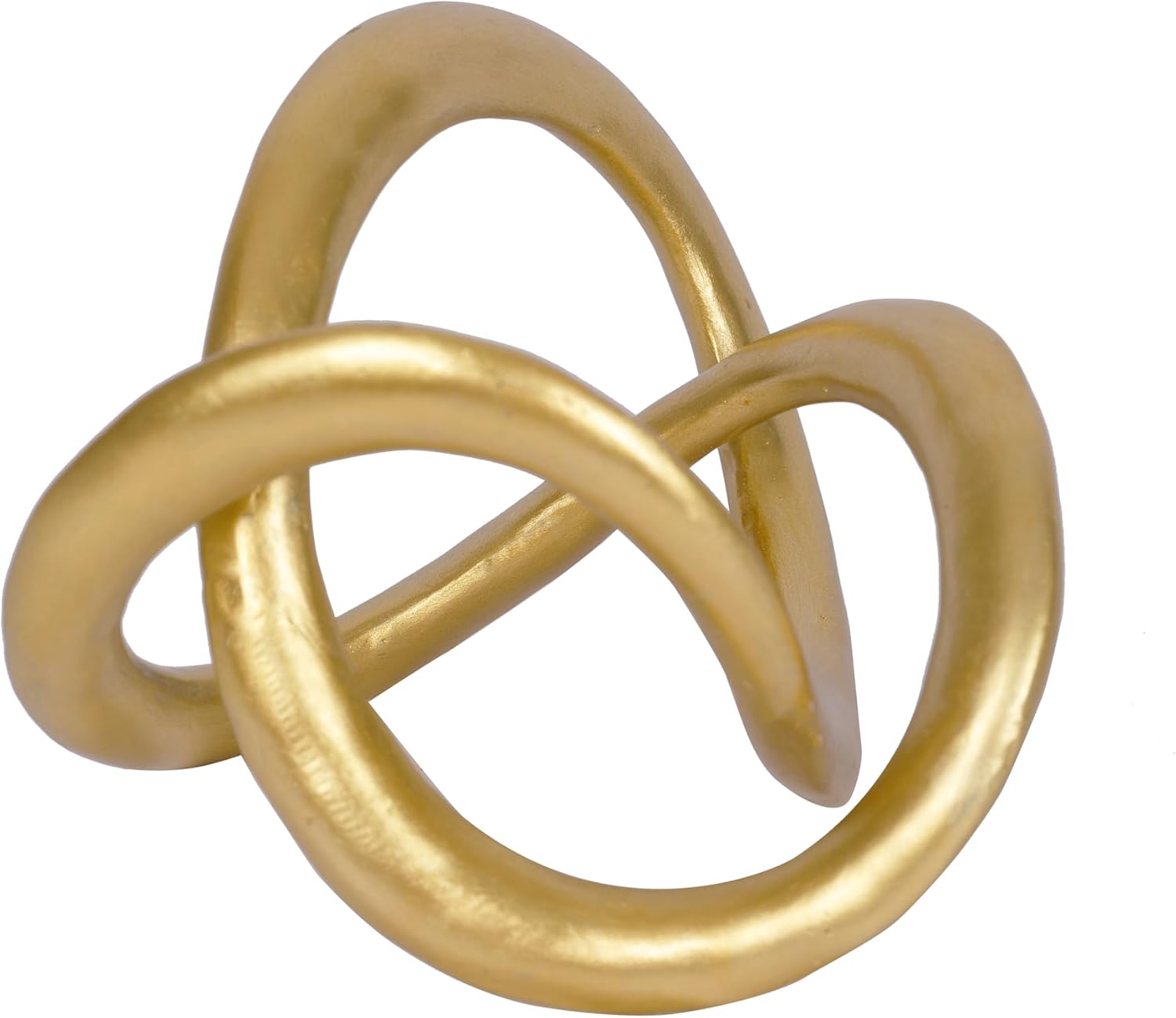 Modern Geometric Round Sculpture Gold Knot Decor Home Decor