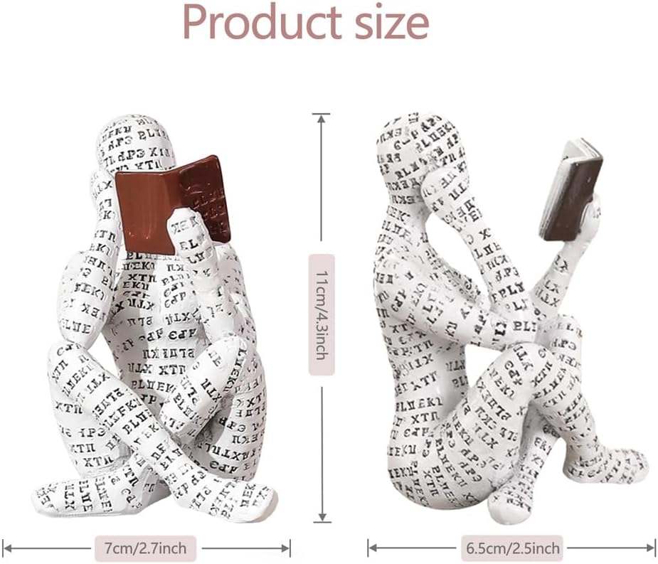 Modern Reading Woman Figurine - Calm Home Decor Statue