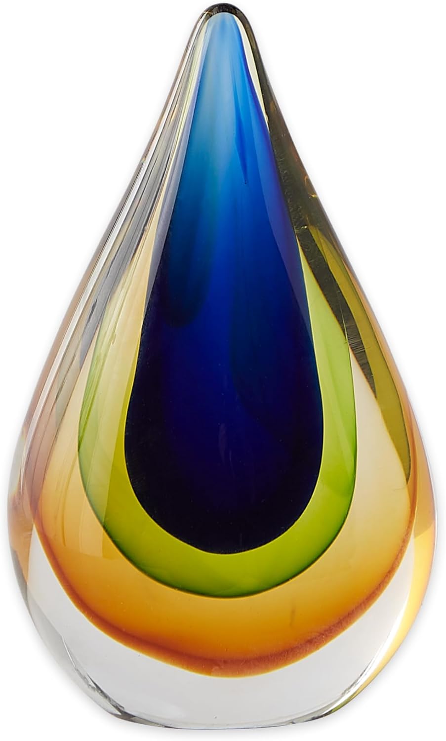 Zingz Thingz Teardrop Glass Dcor 4x2x65
