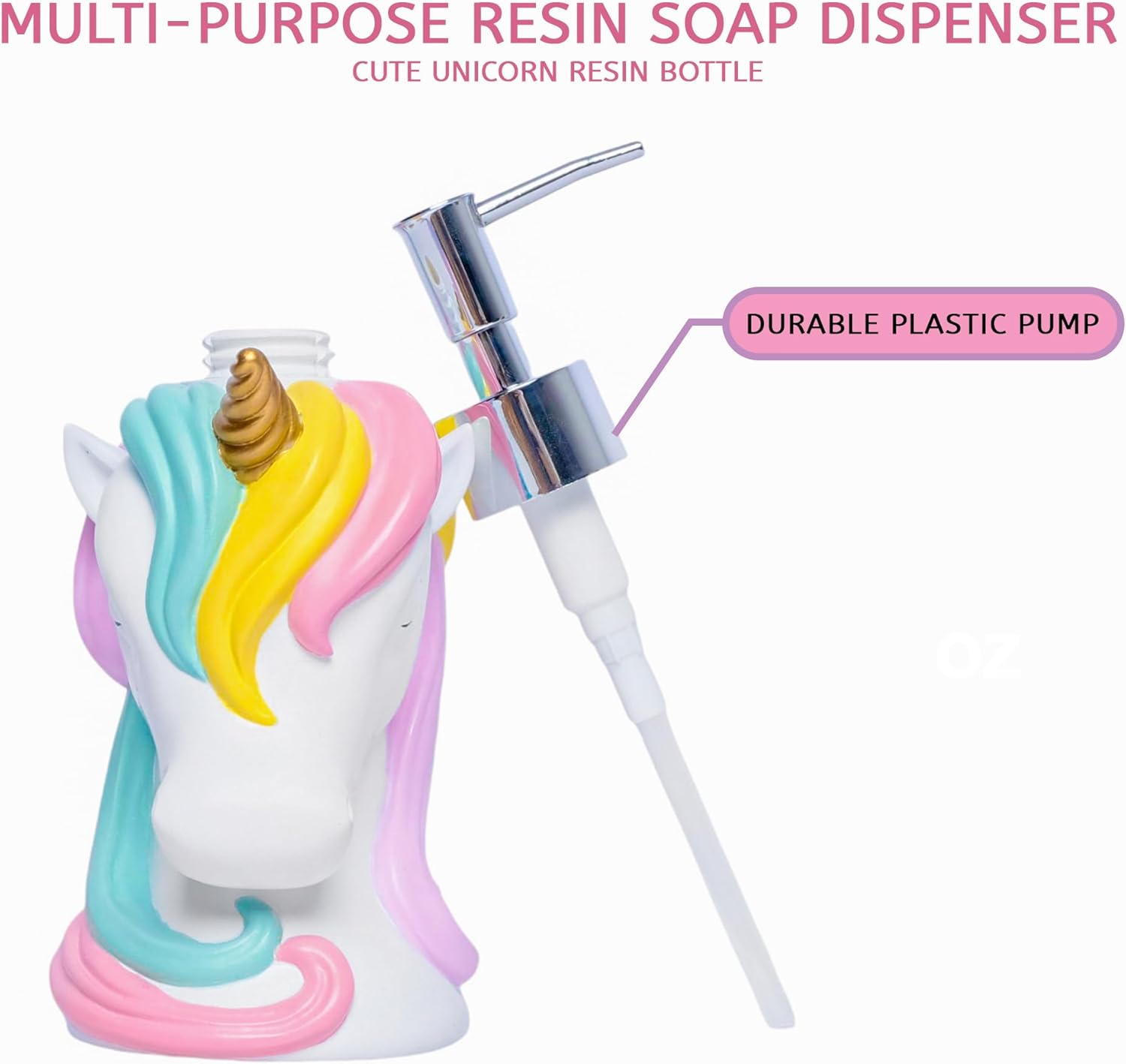 Unicorn Soap Dispenser Bathroom Decor
