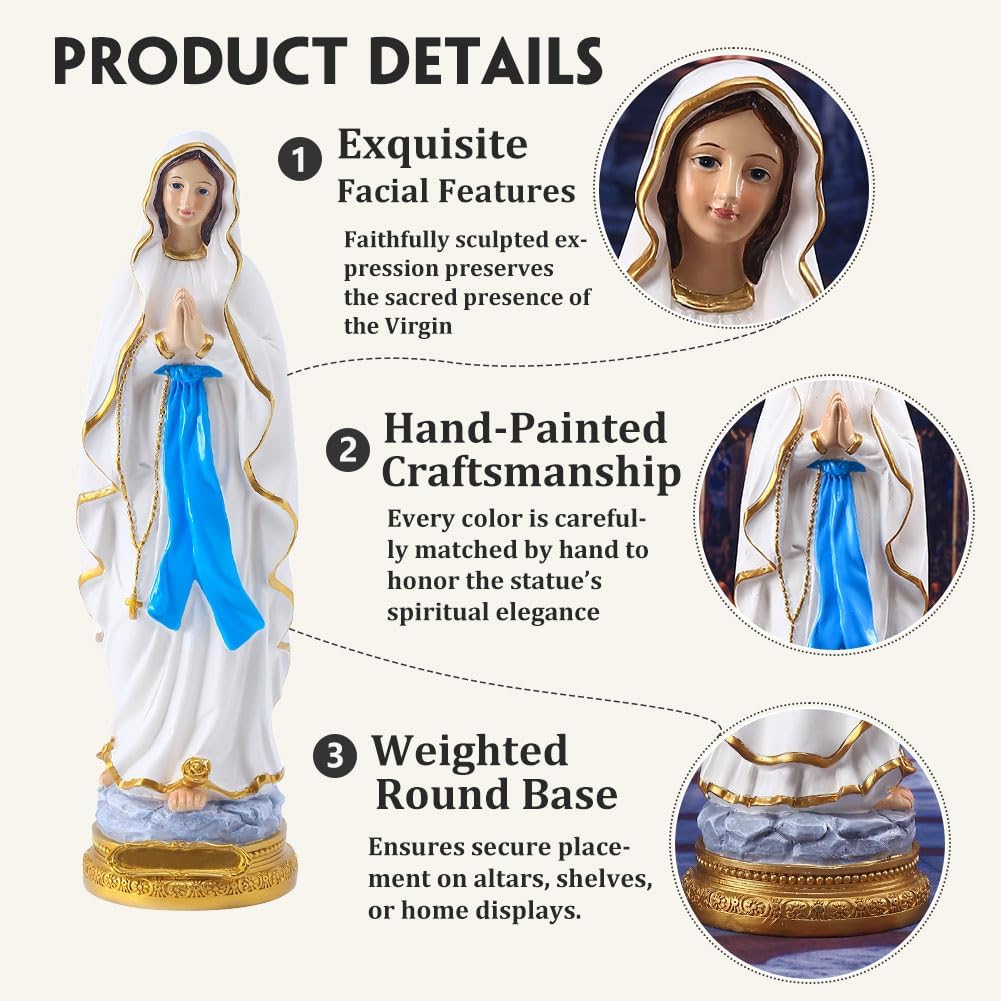 QIANLING 87 Virgin Mary Statue for Catholic Decor