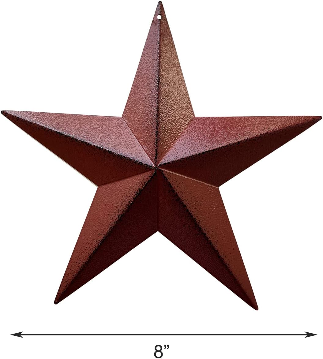 Grace Home Metal Patriotic Barn Star Wall Decor