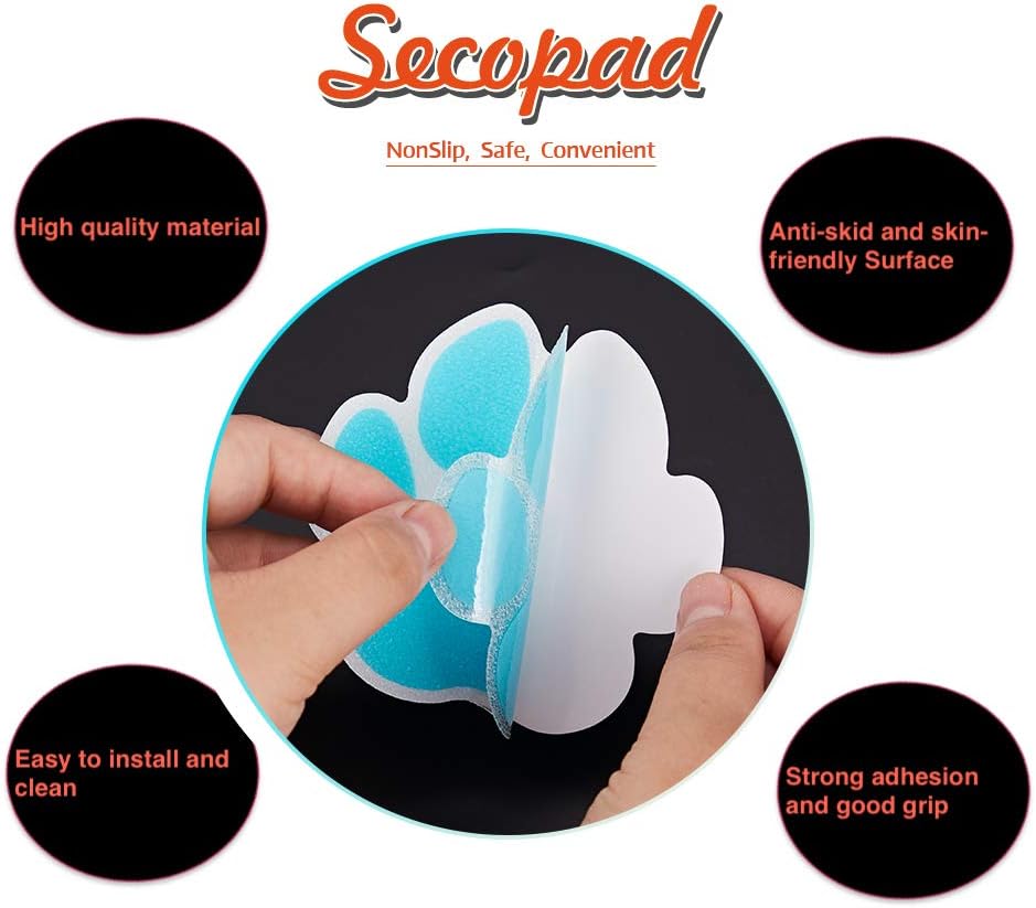 Non-Slip Bathtub Stickers 20PCS Safety Decals with Premium Scraper