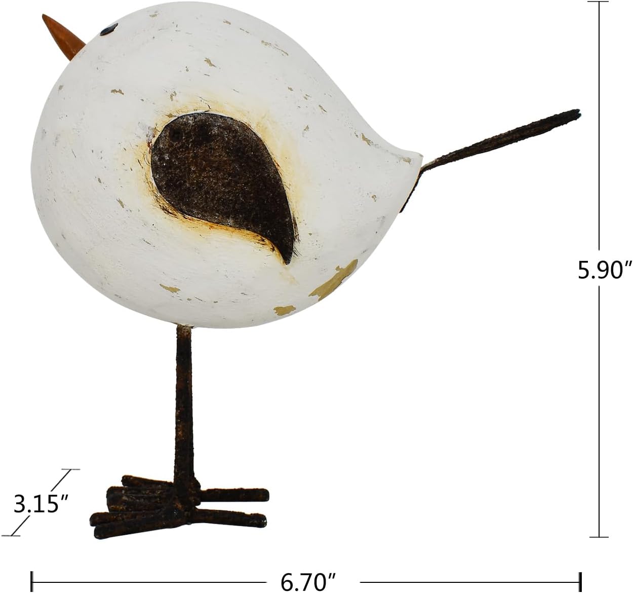 Wooden Seagull Statues Rustic Home Decor