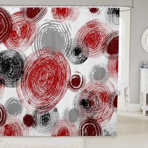 Feelyou Retro Circle Shower Curtain Set